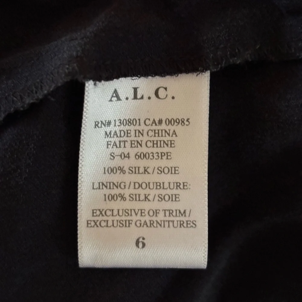 A.L.C. Liza silk floral mini dress size 6 - Picture 7 of 10